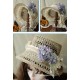 Hoshibako Works Rainy Season Is Approaching Hydrangea Straw Bonnet, Brooches and Bow Clips(Full Payment Without Shipping)